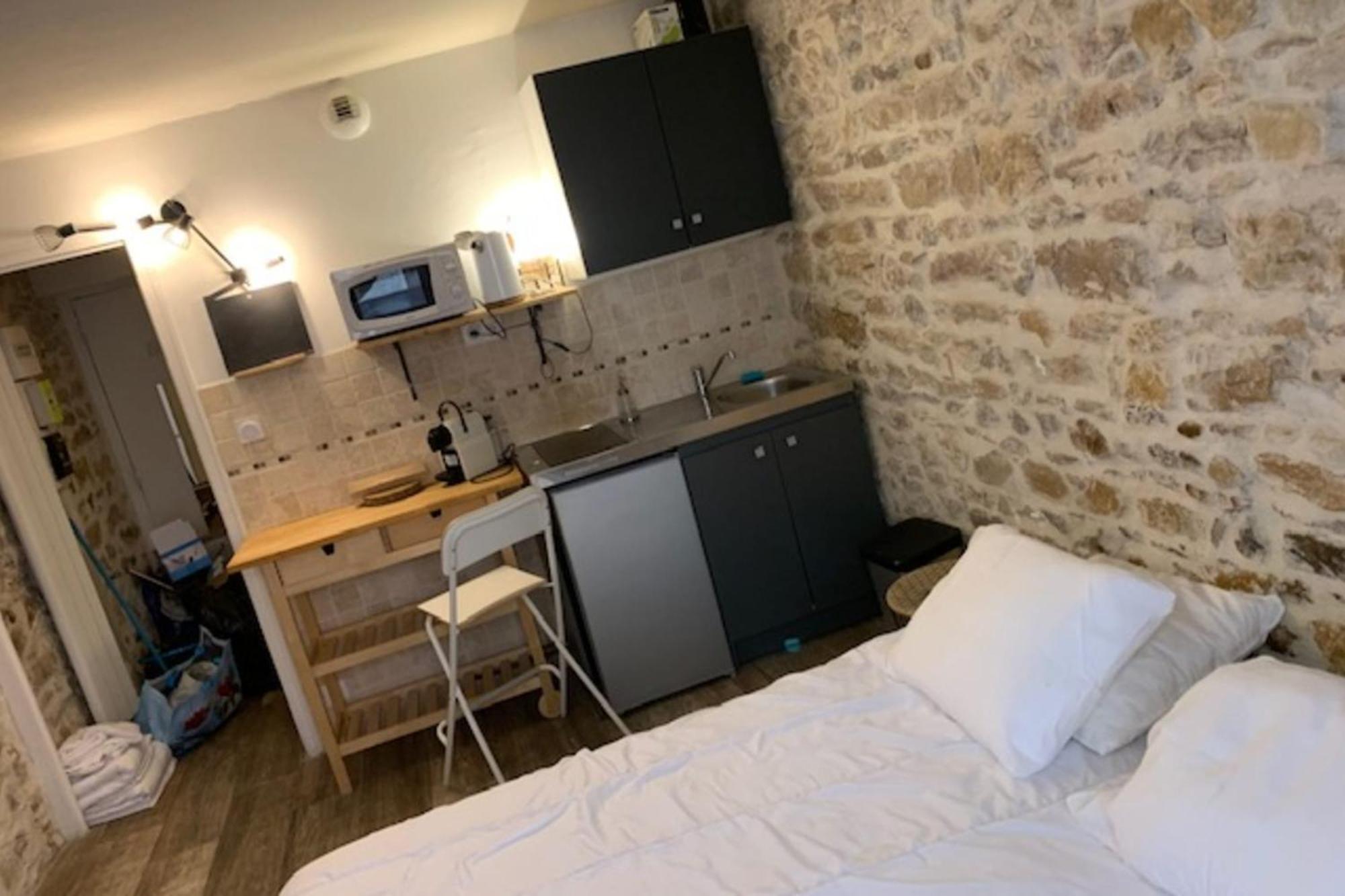 Studio With Exposed Stone Vieux Lyon Lione Esterno foto